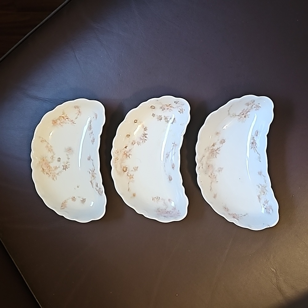 Vintage Limoges Crescent Porcelain Plates
